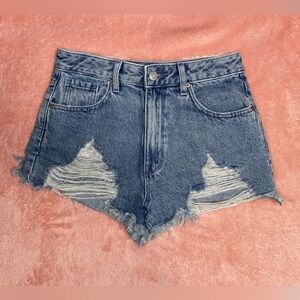 PACSUN High Rise Festival Denim Shorts, Size 26, Excellent condition!